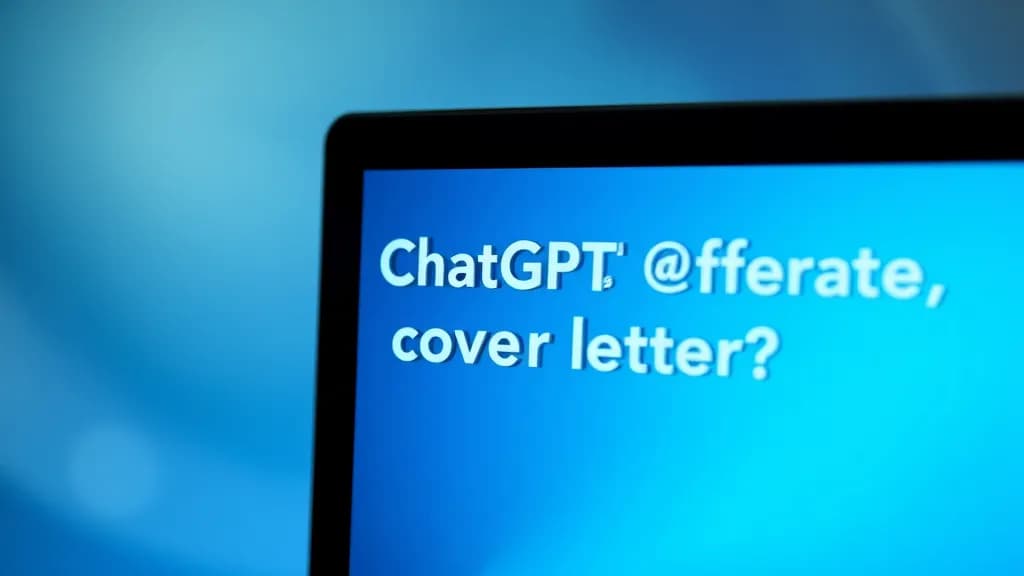 Can ChatGPT generate a cover letter?