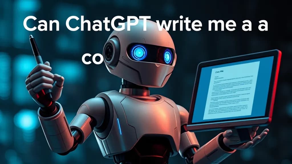 Can ChatGPT write me a cover letter?
