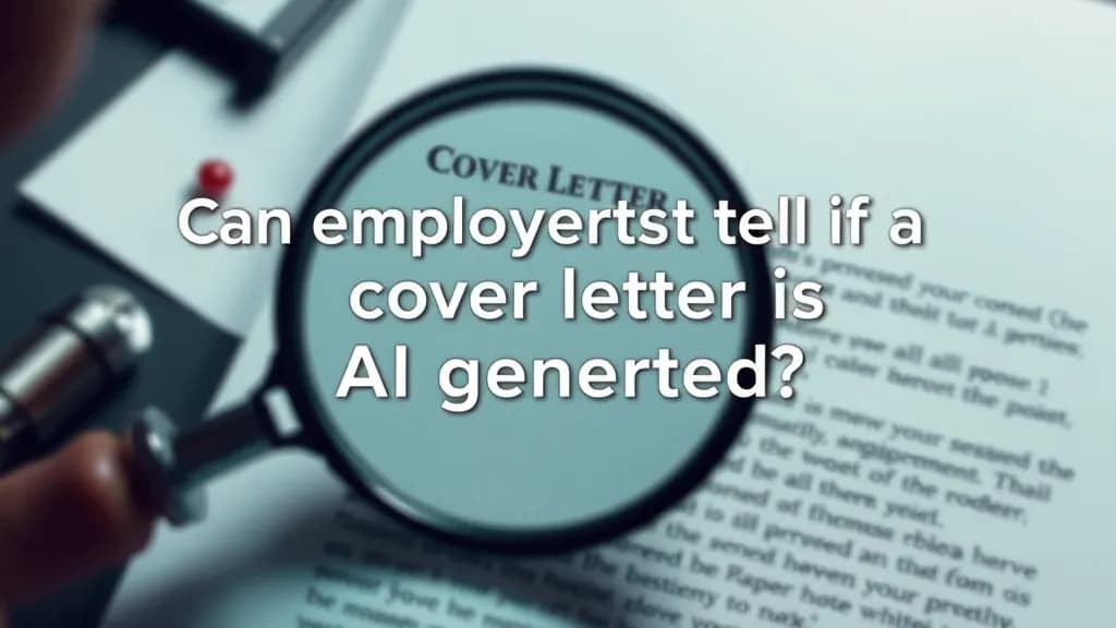 Can employers tell if a cover letter is AI generated?